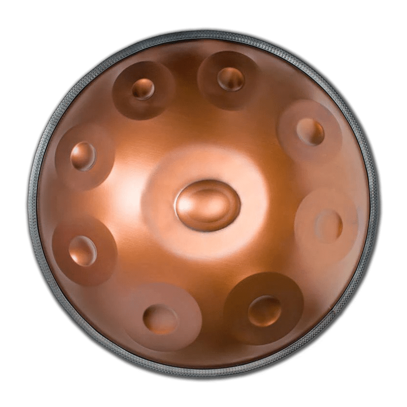 Copper coloured Handpan – 9 Notes – D Minor