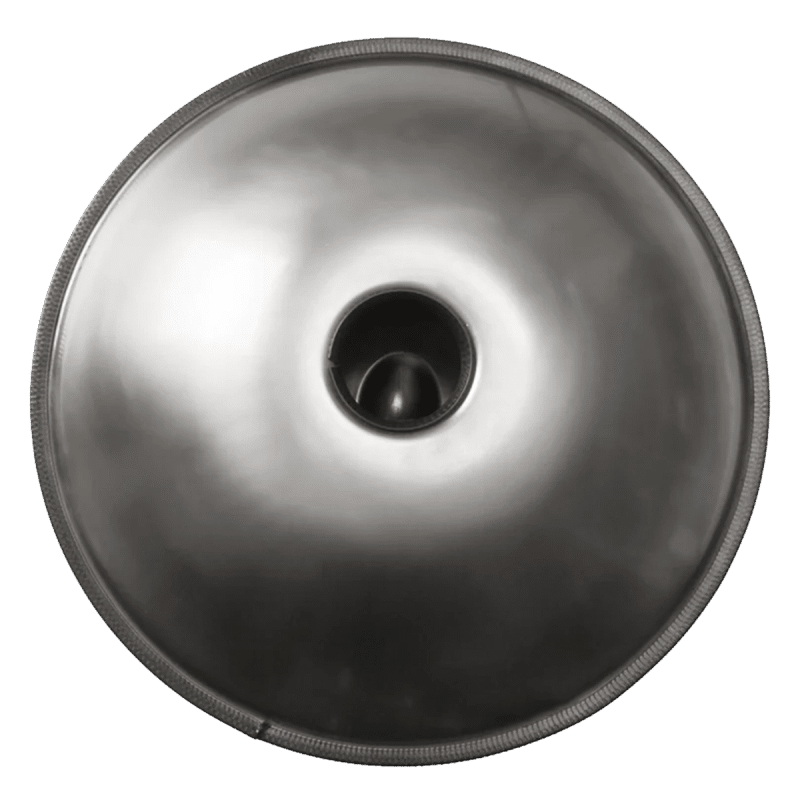 Silver Coloured Handpan – 9 Notes – D Kurd